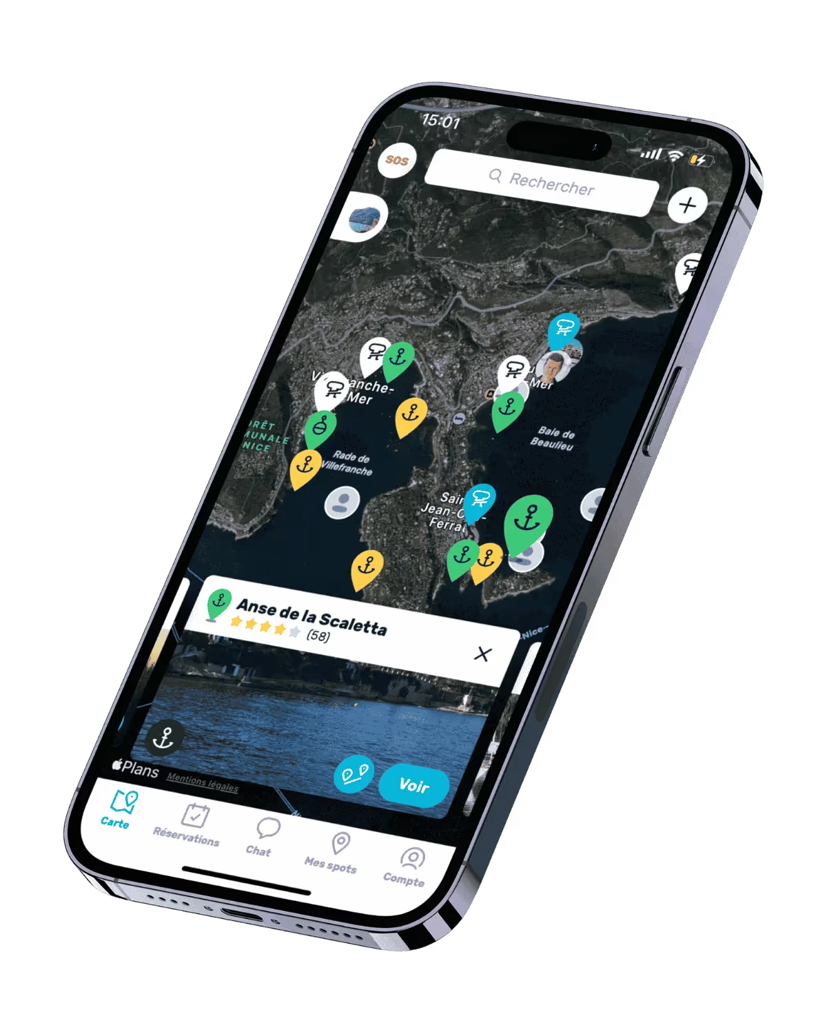 App Navily: porti turistici Mediterraneo