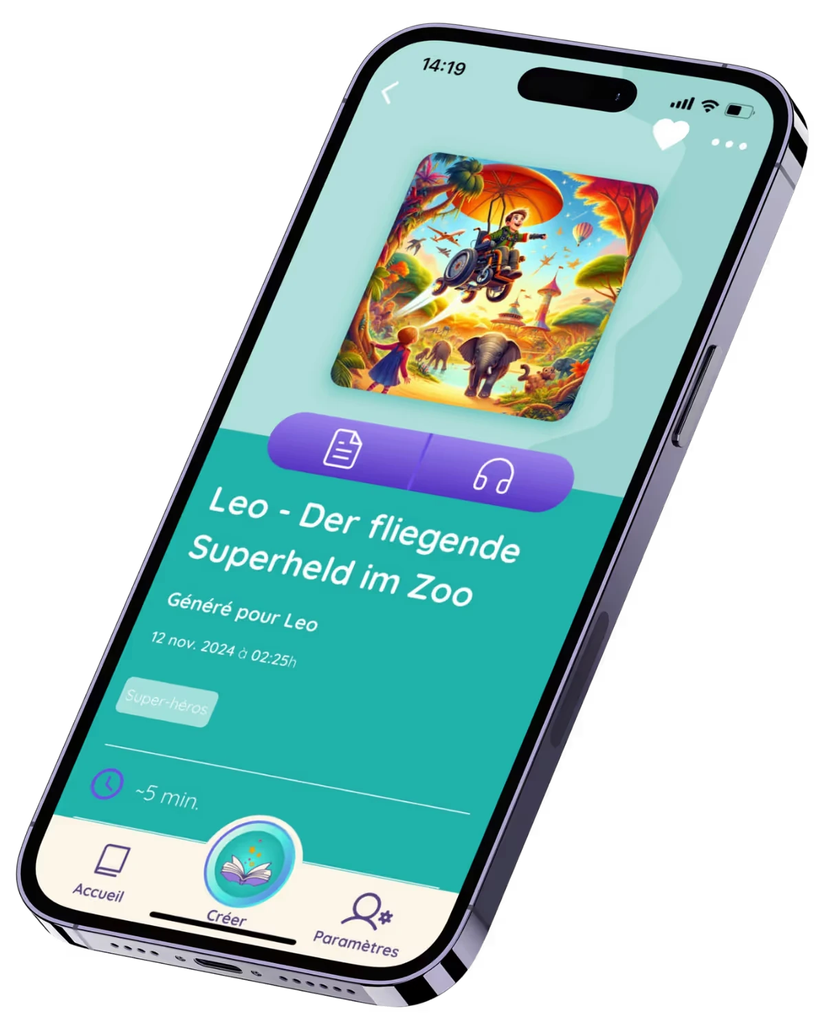 Home dell'app StoryWonder